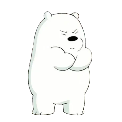 little bear white, we naked bear white, we naked bear sticker, white's whole truth about bears, the whole truth of bear white