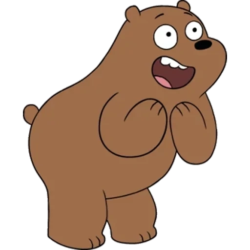 beruang, roma griz, beruang telanjang, beruang itu lucu, karakter beruang
