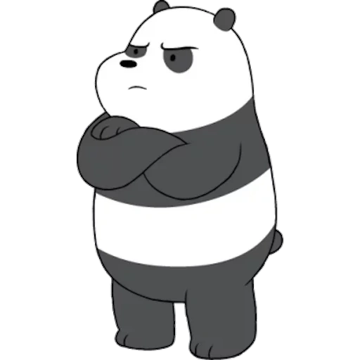 divertente, simbolo del panda, orso panda, modello di panda, we naked bear panda