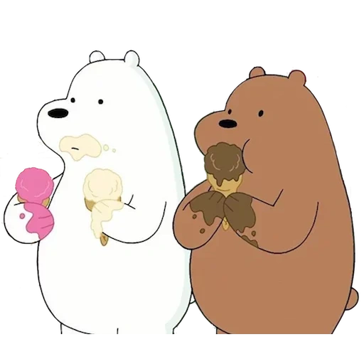 cubs are cute, little bear white, white bear grizzly bear, we bare bears grizzlies, we bare bears ice bear