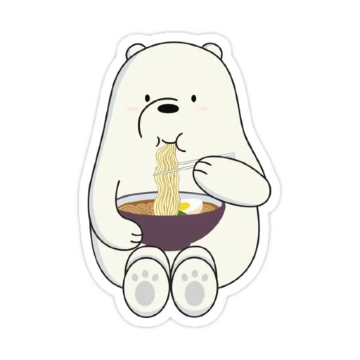 wir sind bare bären weißer bär, wir sind bare bärenstile, bloße beyrs, wir bare beyrs panda stikers, ice bear wir bare bears