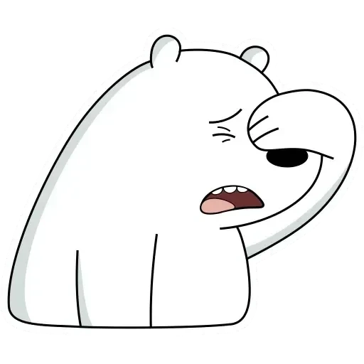 icebear lizf sticker, white bear, seluruh kebenaran tentang beruang, stiker beruang putih, stiker icebear