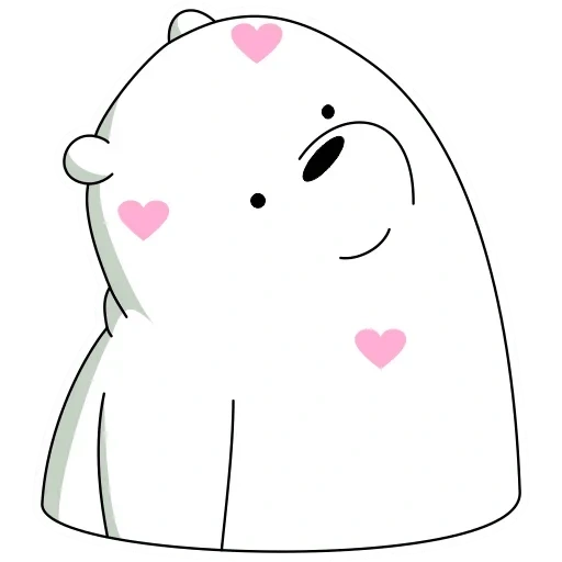 adesivos adoráveis, icebear liza, adesivos brancos, ilustrações queridas, adesivos de urso branco