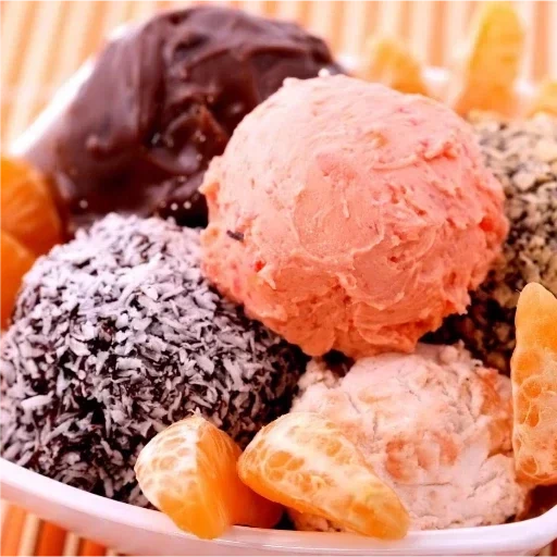 delicioso, sorvete, sorvete diverso, creme de gelo gostoso, o sorvete mais delicioso