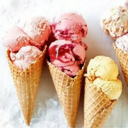 crème glacée, crème glacée, glace douce, belle glace, la plus belle glace