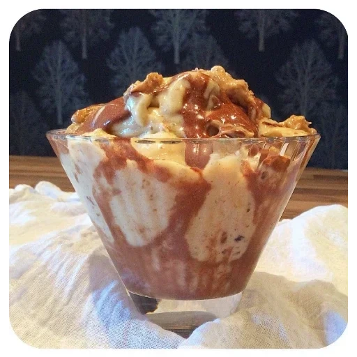tocino de helado, caramelo de helado, karamel milkshik, caramelo de helado con nueces, helado con nueces karamel