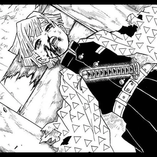 manga, demone manga, lama manga, manga zenitsu, blade che taglia i demoni di manga zenitsa