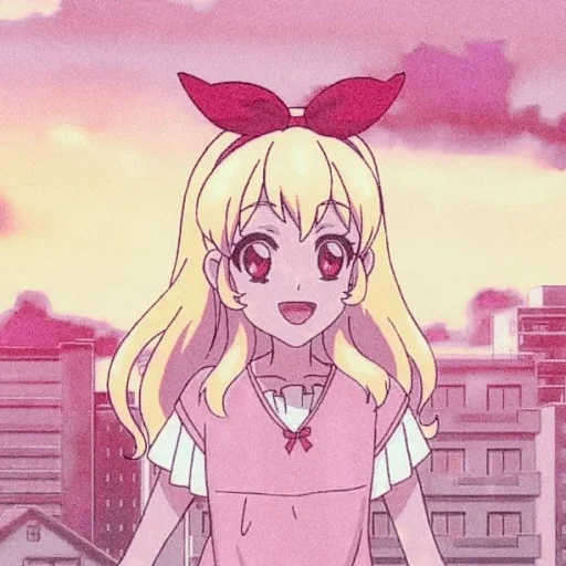 anime, chica anime, personajes de anime, anime ringo hoshiy, capas de pantalla de aykatsu ichigo hoshiye