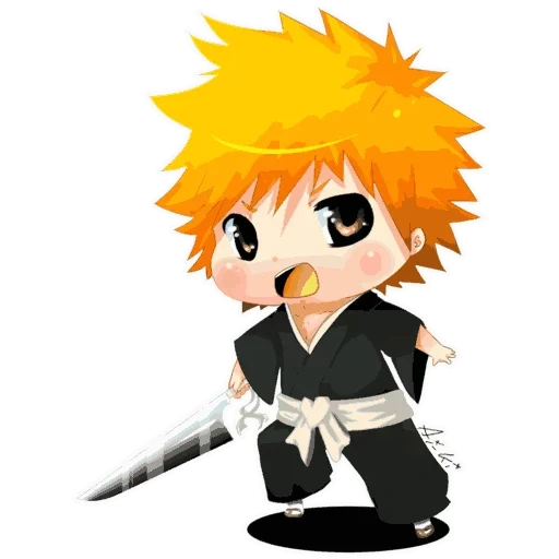 kurosaki chibik, ichigo kurosaki, little yi brother, bridge yigou chibi, kurosaki ichigo chibi