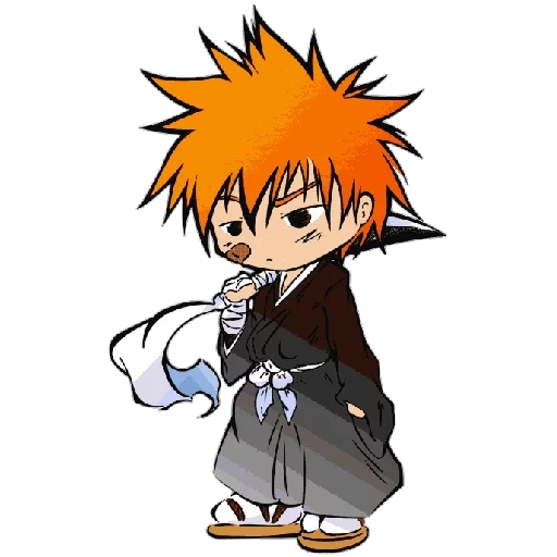 blich, chibi blich, ichigo kurosaki, ichigo chiby wallpaper, blich ichigo chibi