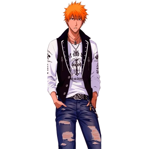 blich ichigo, animação branca, kurosaki, daki makula, kurosaki