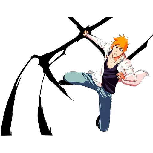 flash, uomo in bianco, kurosaki flash, ichigo kurozaki, una trincea piena di cintura