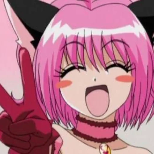 anime nyashki, tokyo mew mew, tokyo meong meong, karakter anime, pola anime yang lucu