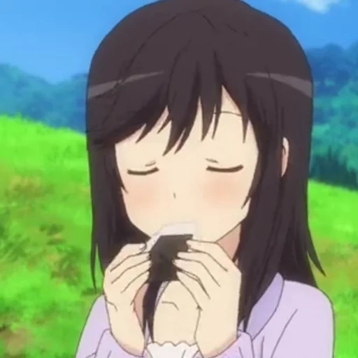 filles anime, khotaru ichijo, personnages d'anime, non non biyori khotaru, anime sourd khotaru