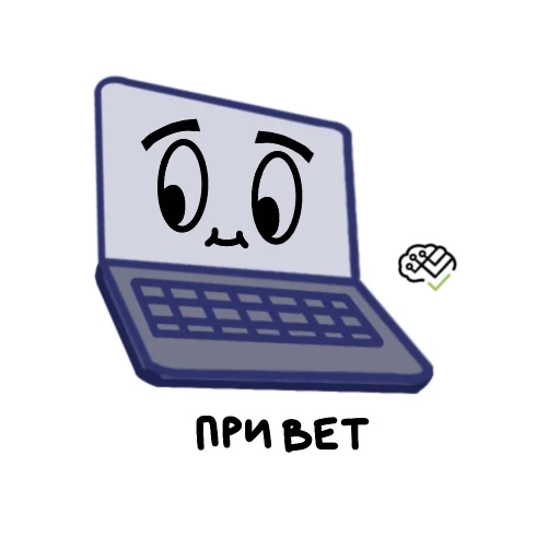 mephi, computadora, icono de cuaderno, dibujo portátil, emblema mephi