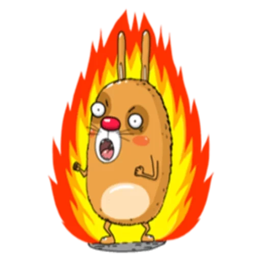 joke, cartoon fire, cartoon fire face, cartoon fire with eyes, fire cartoon head