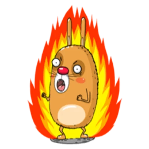 plaisanter, feu de dessin animé, cartoon fire face, feu de dessin animé avec les yeux, tête de dessin animé