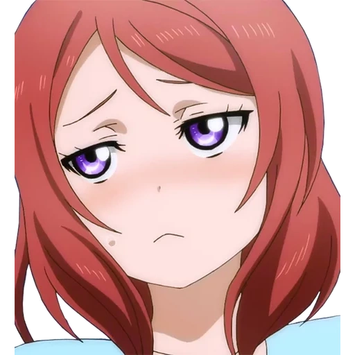 девушки аниме, маки нишикино, maki nishikino, maki nishikino smug, love live school idol project