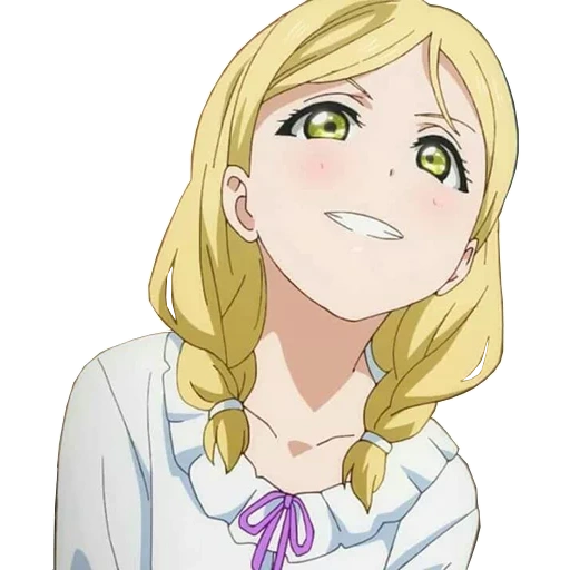 mari ohara, аниме милые, айна судзуки, персонажи аниме, love live school idol