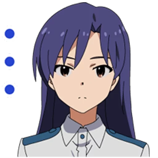 chica de animación, personajes de animación, animación chica anime, idol master tranquilo kesaraji, división de estornudos chisaraji