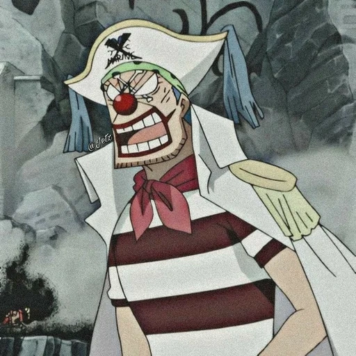 van pis baggi, personajes de anime, luffy vs baggi, capitán bucky van pis, capitán baggi van pis