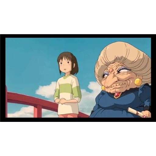 hayao miyazaki yubaba, diretto dai fantasmi, miyazaki portato via da fantasmi, cartoni animati trasportati da ghosts 2001, hayao miyazaki portato via dai fantasmi dello yubab