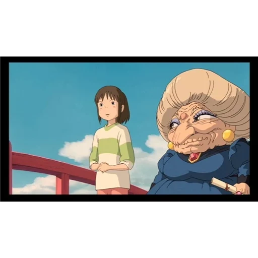 hayao miyazaki yubaba, réalisé par les fantômes, miyazaki emporté par des fantômes, dessins animés emportés par ghosts 2001, hayao miyazaki emporté par les fantômes du yubab