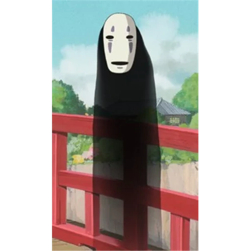 a god who doesn't show his face, be taken away by a ghost, faceless god cornasi, spirited away and spirited away, anonymous