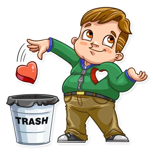 anak laki-laki, pendapatan, bocah itu mengeluarkan sampah, hari valentine