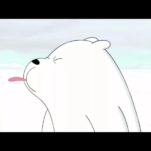 polar bear, white bear cartoon, the whole truth about bears, icebear we bare bears, cartoon polar bear