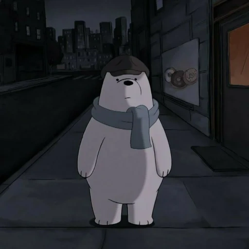 lisa, animation, the whole truth about bears, we are ordinary bears pan pan, we naked bear white iphone 12 screen saver