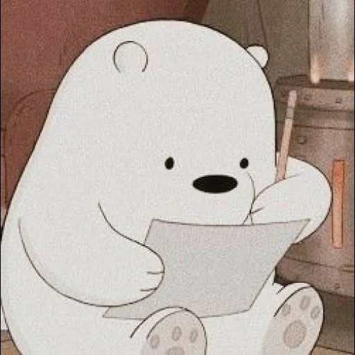 bare bears, we naked bear white, semua kebenaran tentang beruang, ice bear we bare bears, kartun aesthetic we naked bear