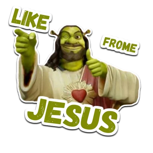 шрек, шрек бог, шрек герои, shrek jesus