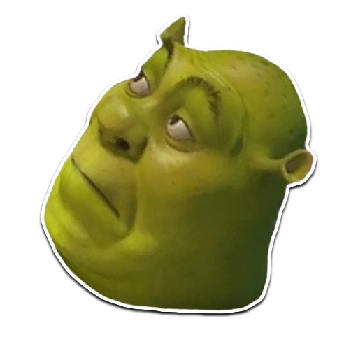 shrek, keck shrek, shrek's face, shrek's head, surprised shrek