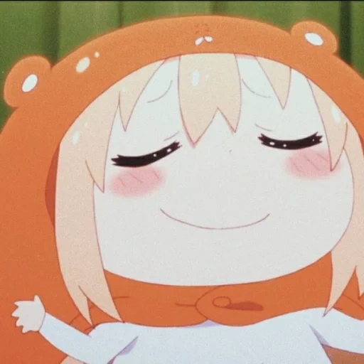 umaru, omaru chen, omaru bermuka dua, adikku omaru, anime two-face sister omaru