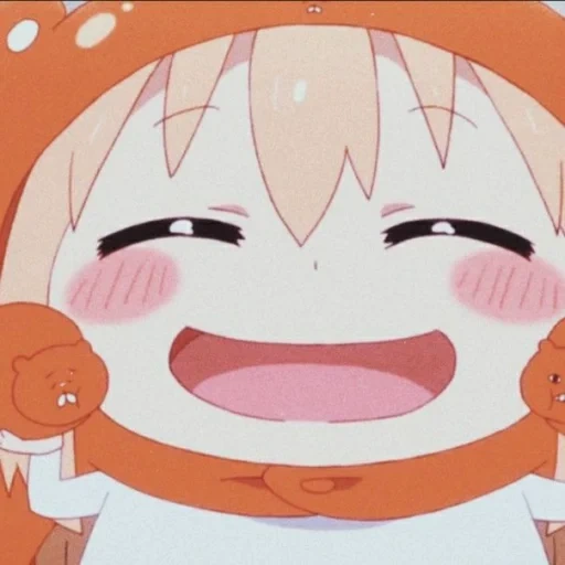 umaru, omaru chen, pelet kecil, omaru bermuka dua, anime two-face sister omaru