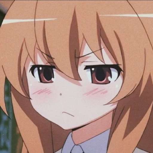 anime, aisaka taiga, personaggi anime, taiga aisaka sorride