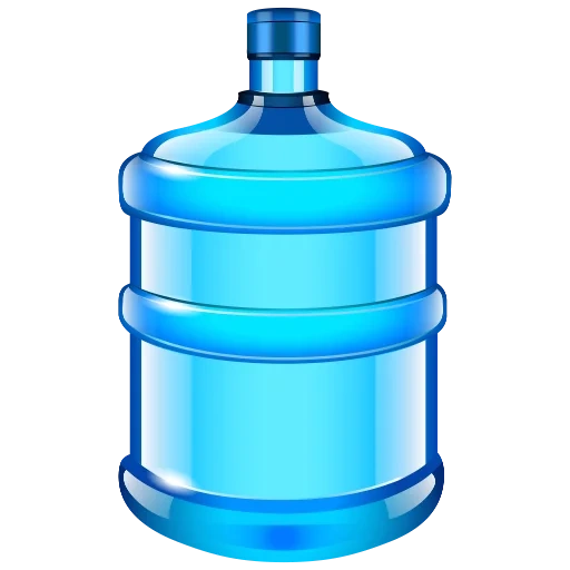 flacon, bouteille à clip, bouteille vectorielle 19l, icône de bouteille 19l, bouteille d'eau vectorielle 19l