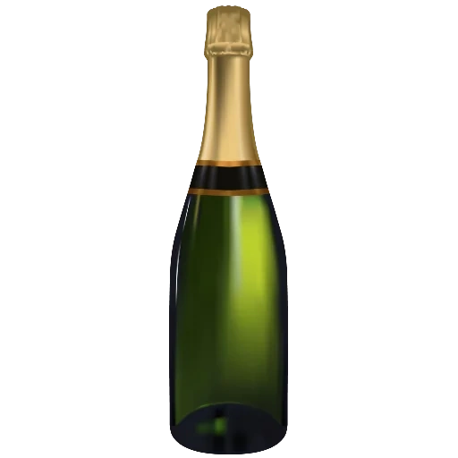 champagne, bouteille de champagne, bouteille de champagne, champagne sur fond blanc, champagne fond transparent