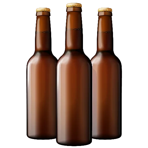 bottle, a bottle of beer, a bottle of beer vector, a bottle of beer with a transparent background, brown bottles of beer with a white background