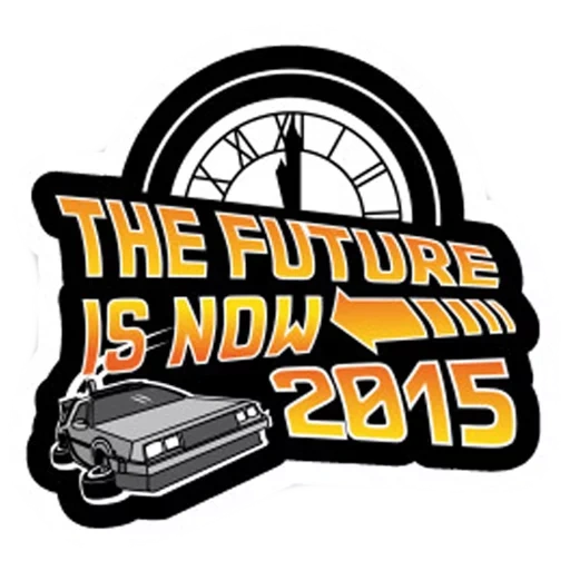 назад будущее, дрифт наклейки, back to the future, back to the future day