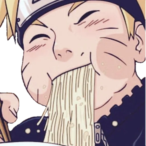 naruto und ramen, naruto isst ramen, ramen anime naruto, telegramm aufkleber, naruto und ramen manga