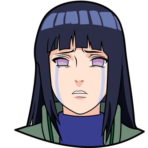 hinata hyuuga, hinata hyuuga face, hinata hyuuga cries, hinata hyuug naruto, telegram stickers