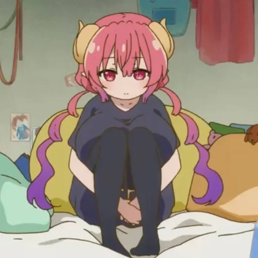 iruur kobayashi, karakter anime, lulu dragon kobayashi, dragon maid kobayashi musim 2