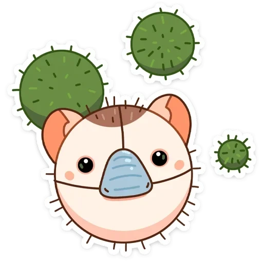 ginger, cactus kolya, hedgehog ginger, cute drawings, dear drawings are cute