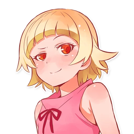 oshino shinobu, персонажи аниме, kizumonogatari арараги, моногатари киссшот маленькая, shinobu oshino kizumonogatari