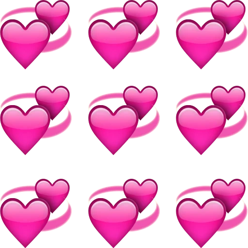 эмодзи сердце, эмодзи сердечко, сердечко розовое эмодзи, эмоджи корейское сердце, сердце эмоджи белом фоне
