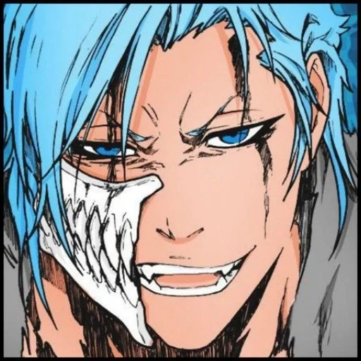 grimmjow, гриммджоу, гриммджоу зеро, гриммджоу джагерджак, гриммджоу блич манга