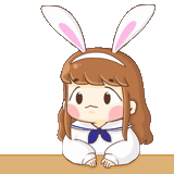 chibi, nina fofa, anime bunny, anime fofo, rabbit de anime