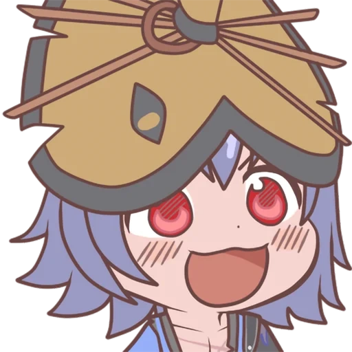 anime, art de l'anime, personnages d'anime, ryuko chibi, anime de gyate gyate ohayou